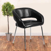 Flash Furniture CH-162731-BK-GG Fusion Leather Chair in Black